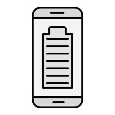 Pil. Web simgesi basit illüstrasyon