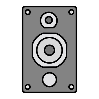 ses hoparlörü biçimi vektör illüstrasyon tasarımı