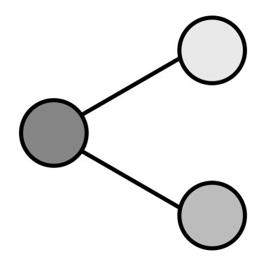 Paylaş. Web simgesi basit illüstrasyon