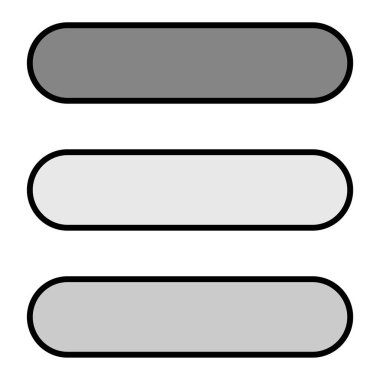 Menü Simgesi, Vektör illüstrasyonu 