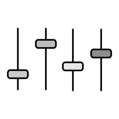 eşitleyici simge vektör illüstrasyonu