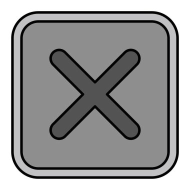 Simgeyi iptal et. vektör illüstrasyonu