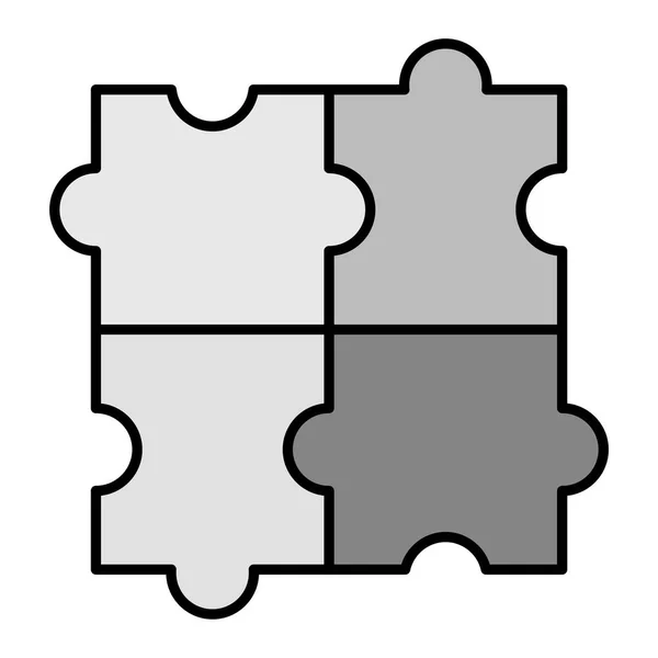 Puzzleteil Icon Vektor Illustration — Stockvektor