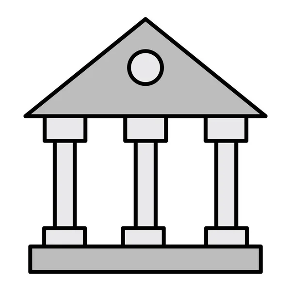 Bank Moderne Symbol Vektor Illustration — Stockvektor