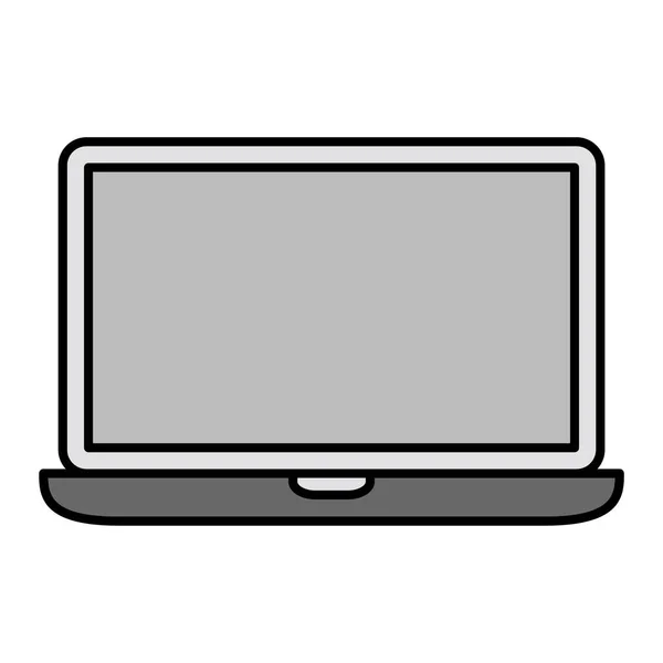 Laptop Modern Icon Vector Illustration — Stockvektor