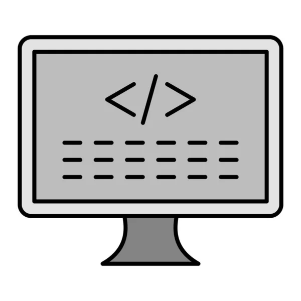 Code Modern Icon Vector Illustration — Stockový vektor
