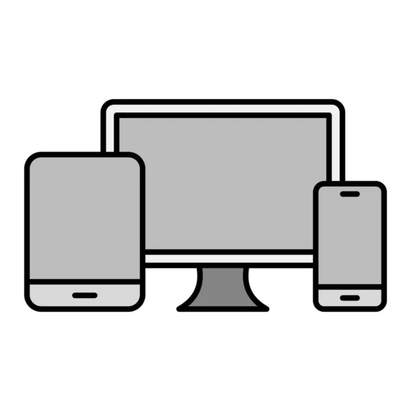 Tablet Computer Smartphone Device Vector Illustration Design — Stockvektor