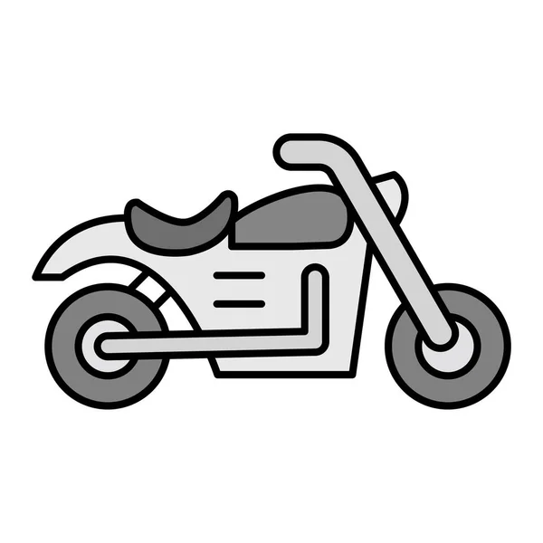 Icono Motocicleta Esquema Ilustración Los Iconos Vectoriales Scooter Para Web — Vector de stock