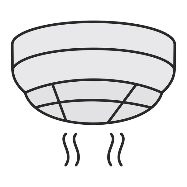 Smoke Detector Vector Glyph Icon Design — Vector de stoc