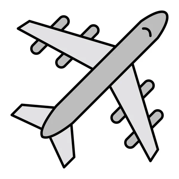 Flugzeug Symbol Vektor Illustration — Stockvektor