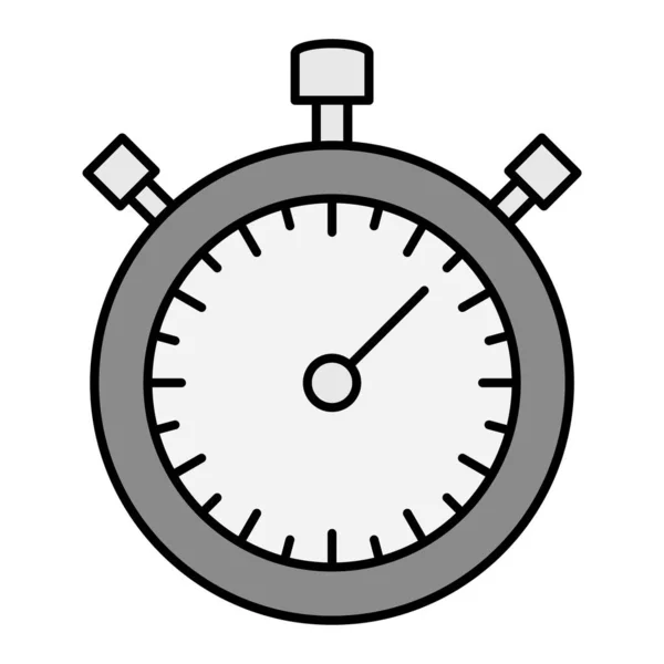 Stoppur Ikonen Kontur Kronometer Vektor Illustration Symbol — Stock vektor