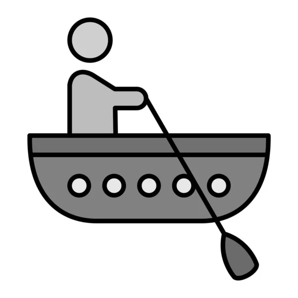 Rafting Vector Glyph Icon Design — Stockvektor