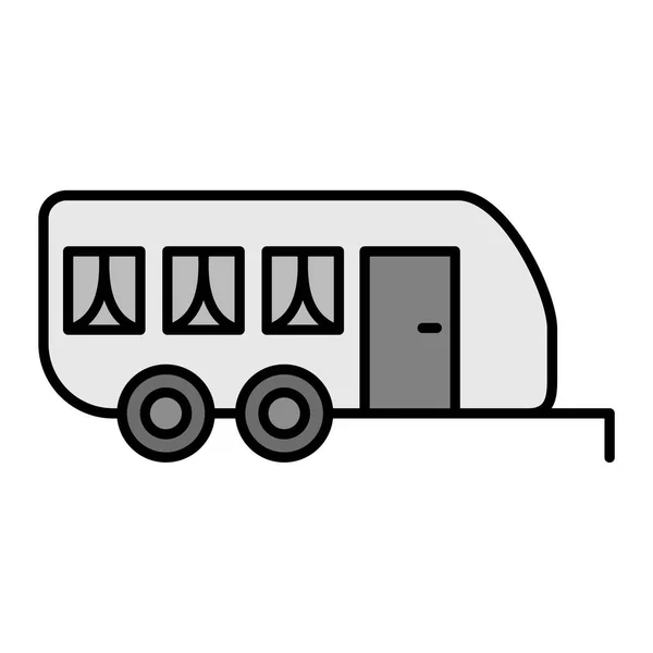 Vanity Van Vector Glyph Icon Design — Stock Vector