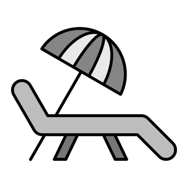 Beach Vector Glyph Icon Design — Wektor stockowy
