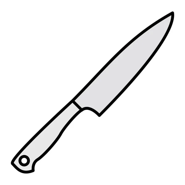 Knife Vector Glyph Icon Design — Image vectorielle