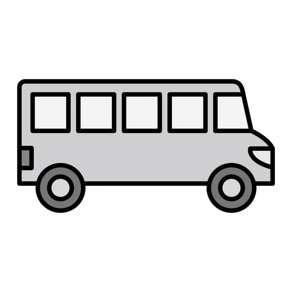 Buszvektor Glyph Ikon Tervezés — Stock Vector