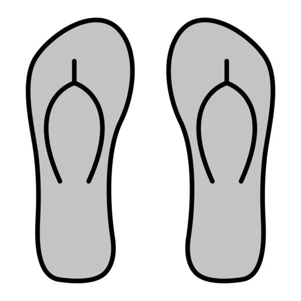 Slippers Vector Glyph Icon Design — Vettoriale Stock