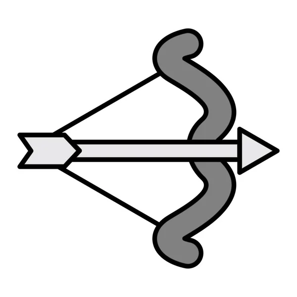 Hunting Bow Vector Glyph Icon Design — Image vectorielle