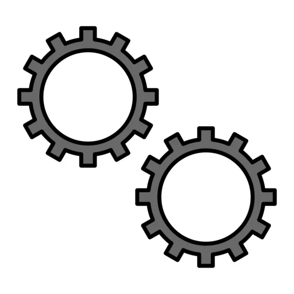 Settings Icon Simple Illustration Gears Vector Icons Web — Image vectorielle