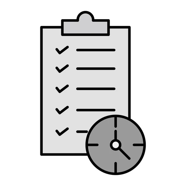 Checklist Vector Thin Line Icon — Stock Vector