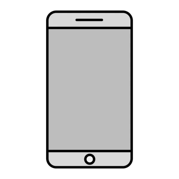 Ícone Dispositivo Smartphone Ilustração Plana Ícones Vetor Telefone Celular Para — Vetor de Stock