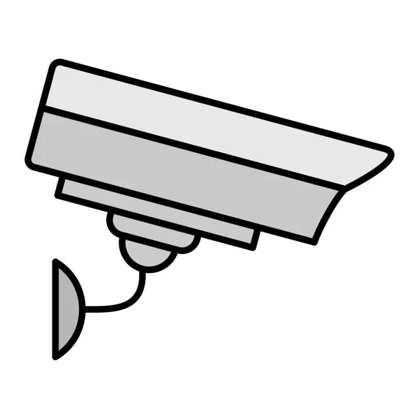 Security Camera Icon Outline Cctv System Vector Illustration Symbol — Stock Vector