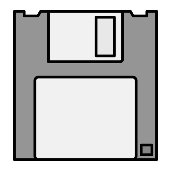 Disk Icon Outline Illustration Memory Tape Vector Icons Web — ストックベクタ