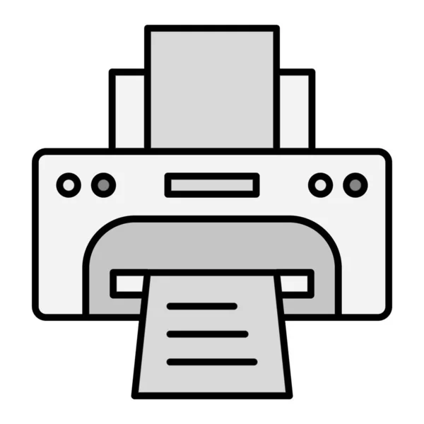 Vector Illustration Icon Printer — Vetor de Stock