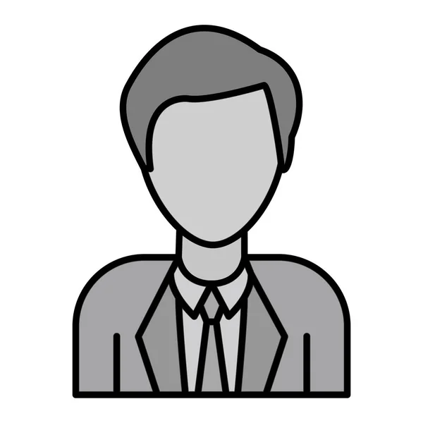 Businessman Avatar Icon Person User Occupation Manager Theme Isolated Design — 스톡 벡터