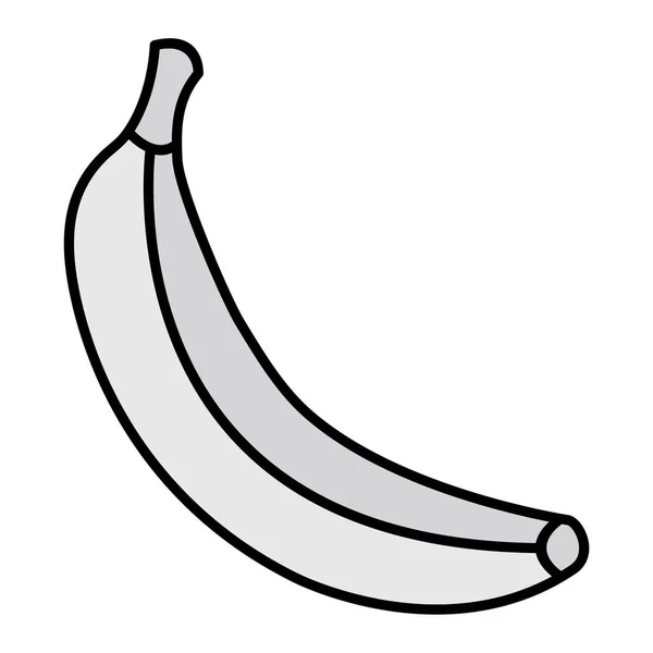 Banánvonal Ikon Vektor Illusztráció — Stock Vector
