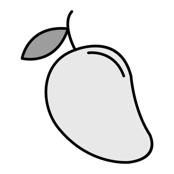 Mango Fruit Web Icon Vector Illustration - Stok Vektor