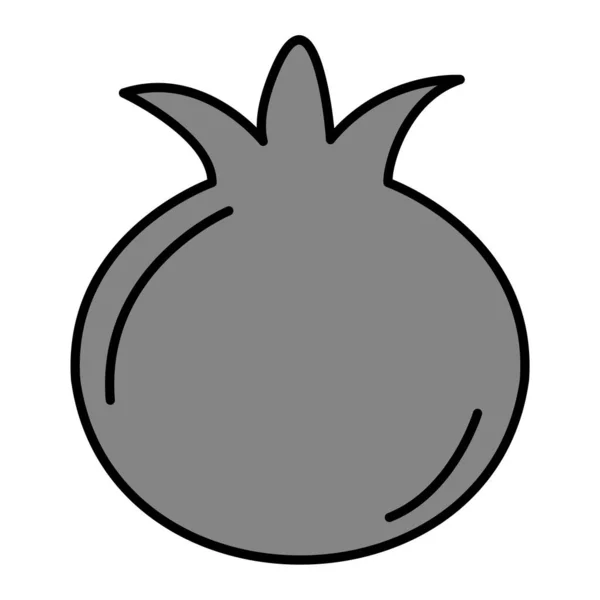 Pomegranate Vector Glyph Icon Design — стоковый вектор