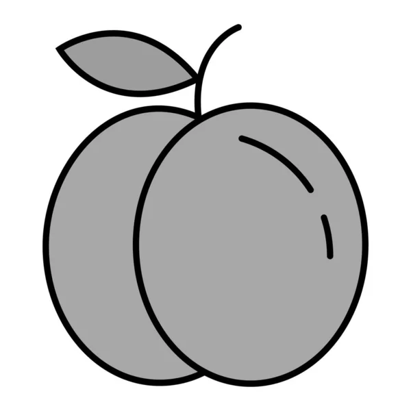 Peach Modern Icon Vector Illustration — Stok Vektör