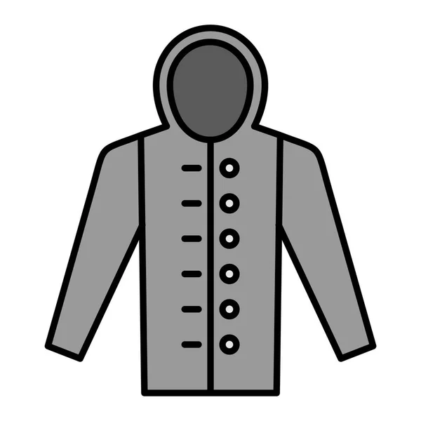 Imperméable Icône Web Illustration Simple — Image vectorielle