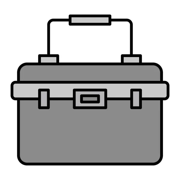Ícone Caixa Gelo Delinear Ilustração Ícones Vetor Toolbox Para Web — Vetor de Stock