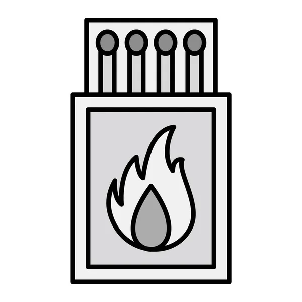 Matches Icon Outline Illustration Gas Stove Vector Icons Web — Stock Vector