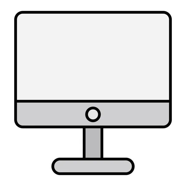 Monitor Modern Icon Vector Illustration — Stockvektor
