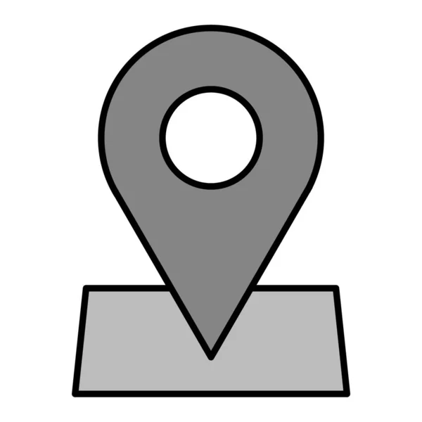 Location Modern Icon Vector Illustration — Vetor de Stock