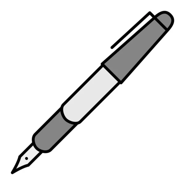 Ícone Caneta Ilustração Simples Ícones Vetor Lápis Para Web — Vetor de Stock
