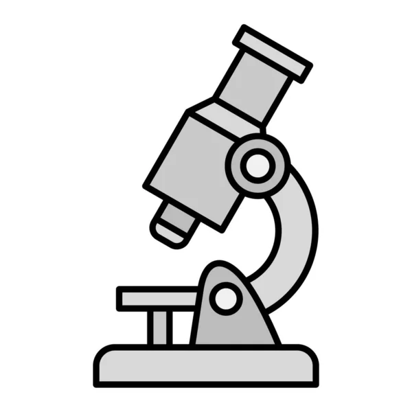 Microscope Icon Outline Science Laboratory Vector Symbol Stock Illustration Isolated — Stock Vector