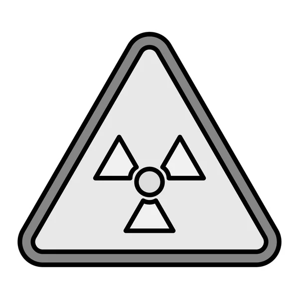 Radiation Hazard Sign Icon Danger Symbol Warning Caution Vector Illustration — Stockový vektor