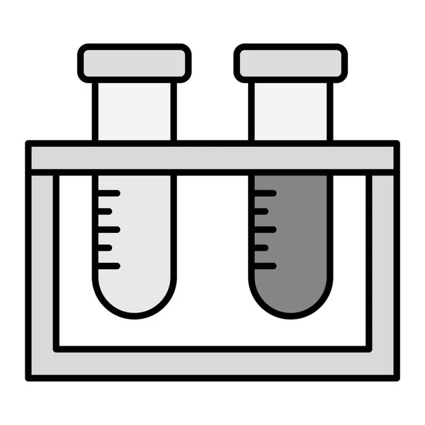 Test Tube Chemical Flask Vector Illustration Design — ストックベクタ