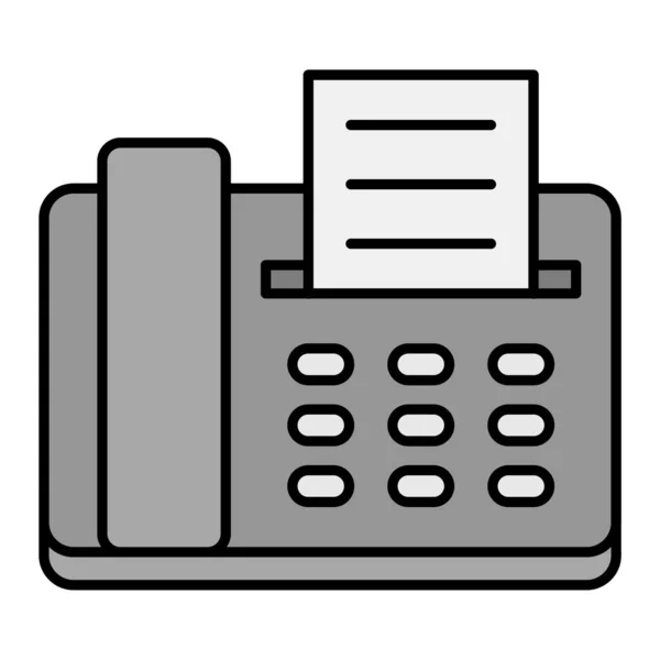 Fax Icon Vector Illustration — Stock Vector