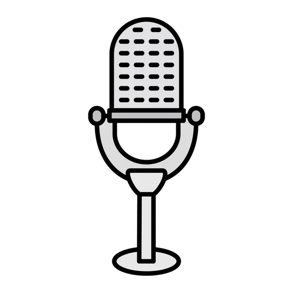 Microphone Icon Vector Illustration — Stock Vector