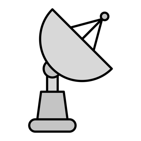 satellite dish icon. outline illustration of radar vector icons for web