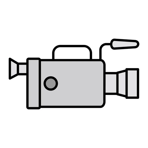 Icône Caméra Film Illustration Contour Des Icônes Vectorielles Caméscope Vidéo — Image vectorielle