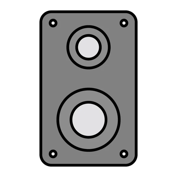 Icono Del Altavoz Ilustración Plana Altavoces Sonido Iconos Vectoriales Para — Vector de stock