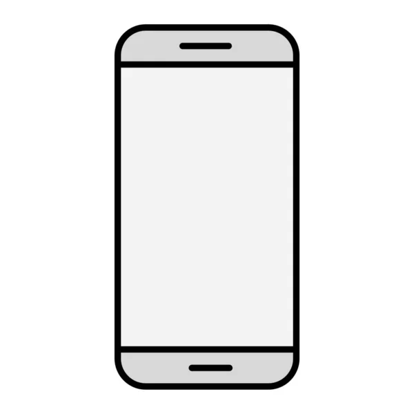 Akıllı telefon aygıtı simgesi. Web için cep telefonu vektör simgelerinin düz çizimi