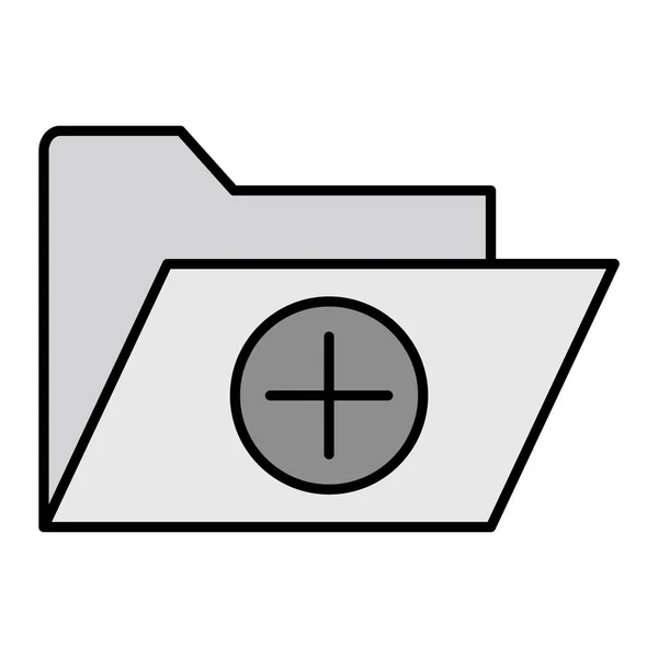 Folder Icon Vector Illustration Design — Stockový vektor