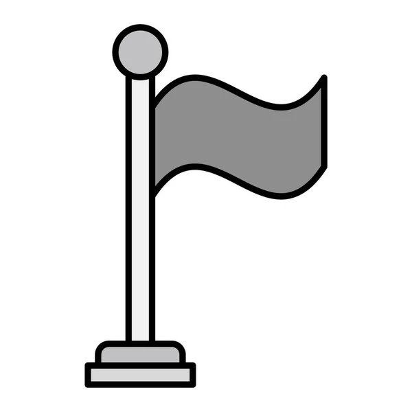 Zászló Ikon Vektor Illusztráció — Stock Vector